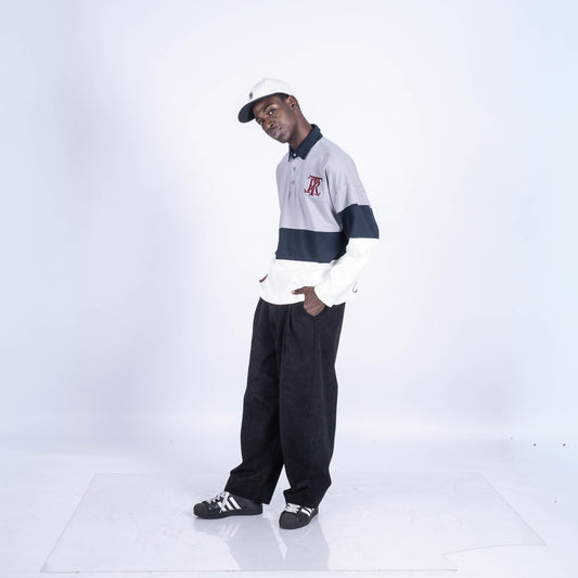 POLO CAMISERO BEAST | GRIS/BLANCO