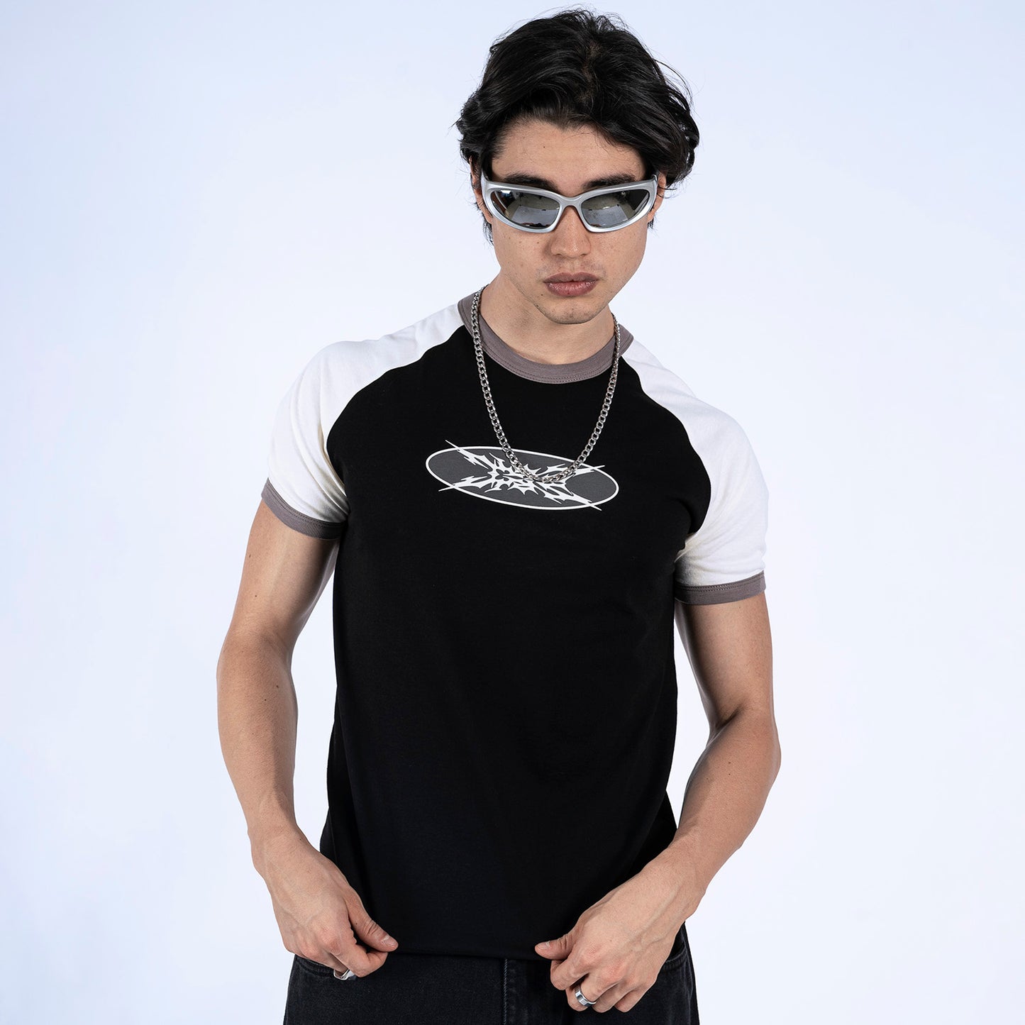BABY TEE BEEL | NEGRO/GRIS
