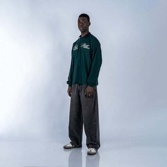POLO CAMISERO BOXY FIT SAWA | VERDE