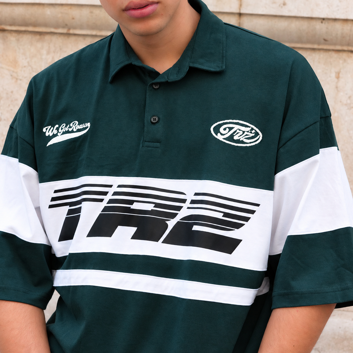 POLO RUGBY BOXY FIT | STORM VERDE