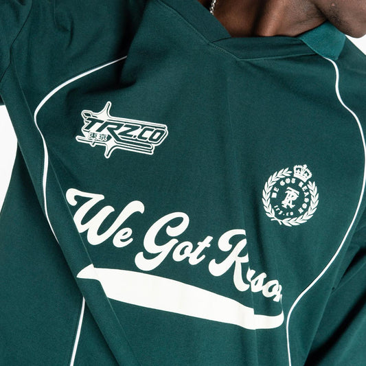 POLO CAMISERO BOXY FIT ANT | VERDE