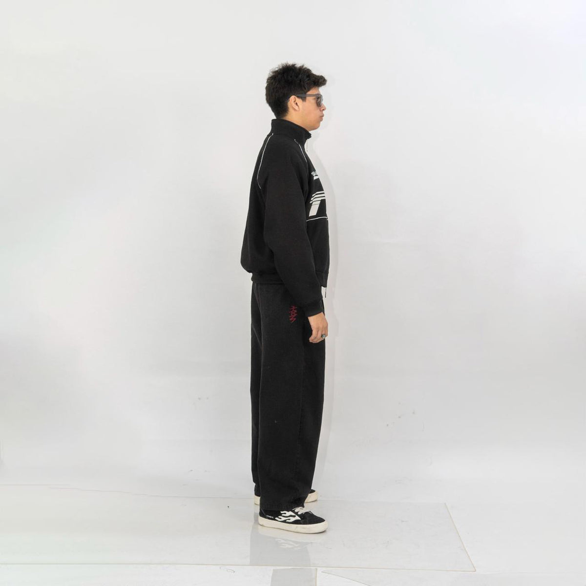 CHAQUETA BOXY FIT | DONKING NEGRO
