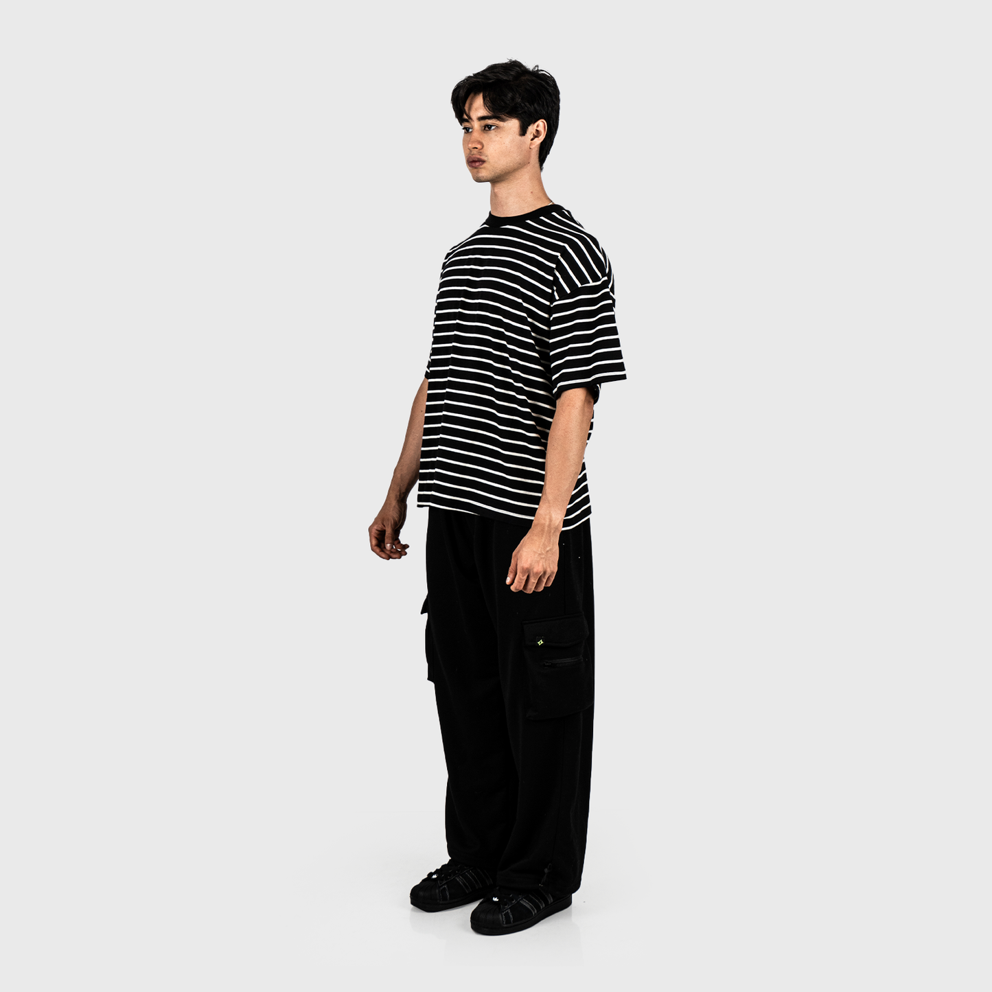 RUNNET – STRIPED OVERSIZE TEE