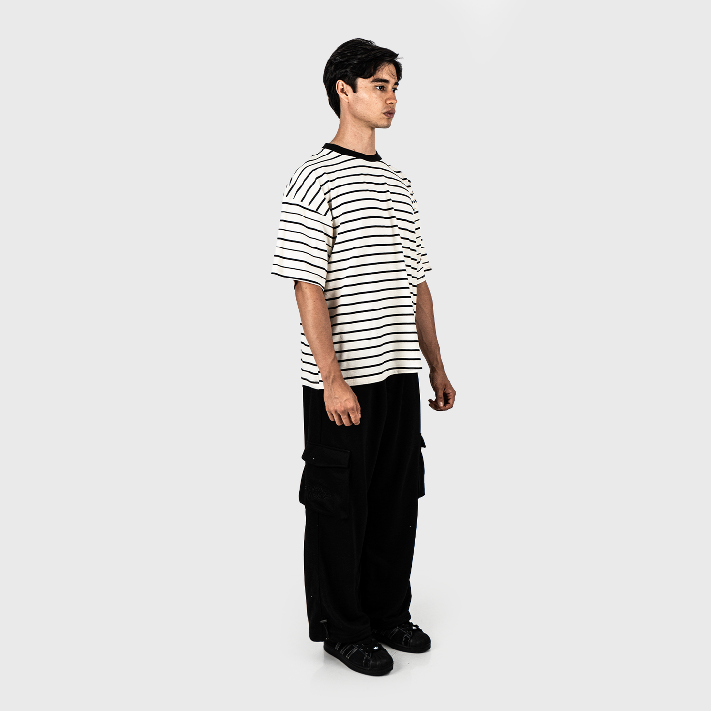 RUNNET – STRIPED OVERSIZE TEE