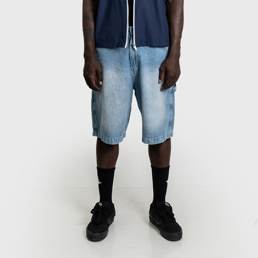 LEAVE -LIGHT BLUE BAGGY JORTS