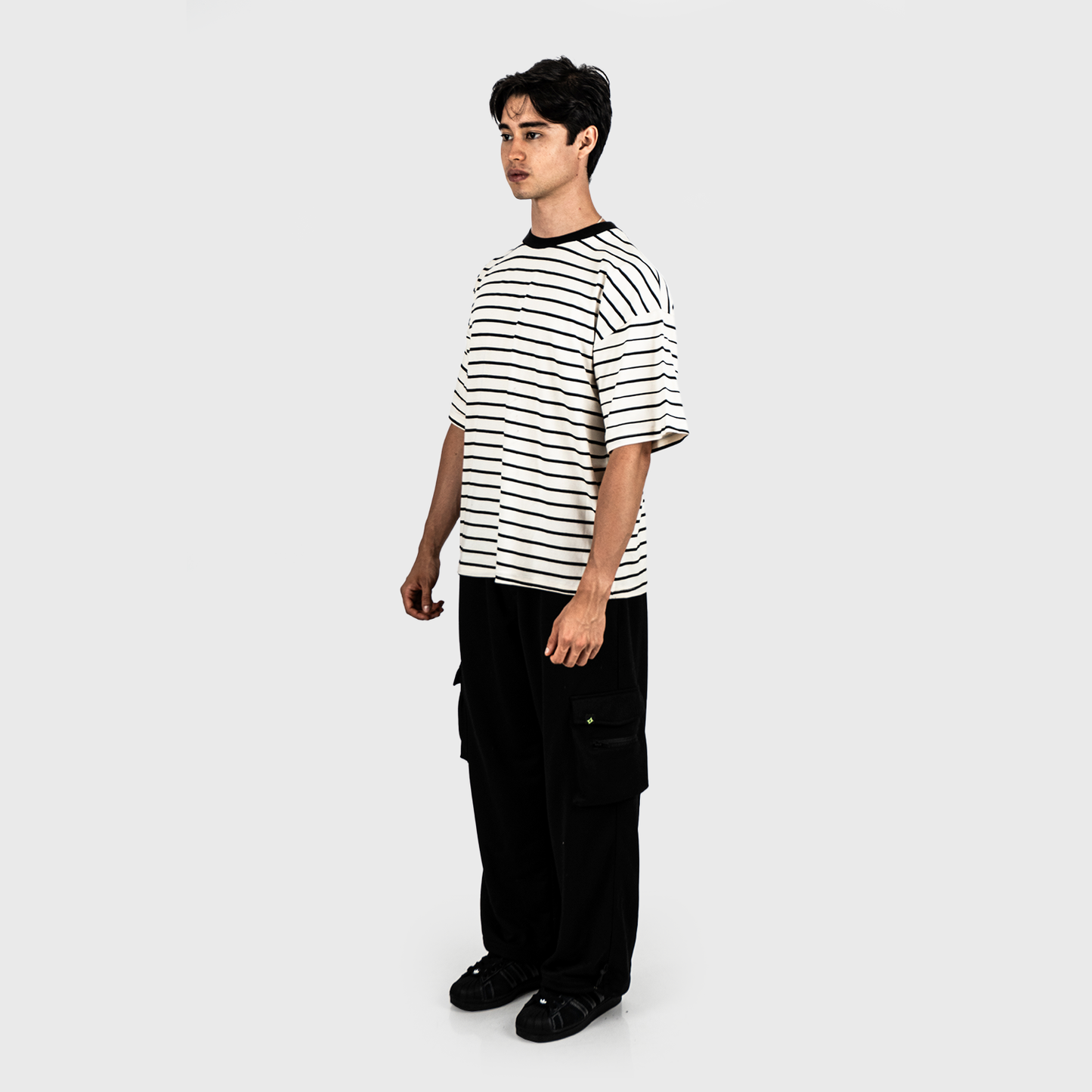 RUNNET – STRIPED OVERSIZE TEE