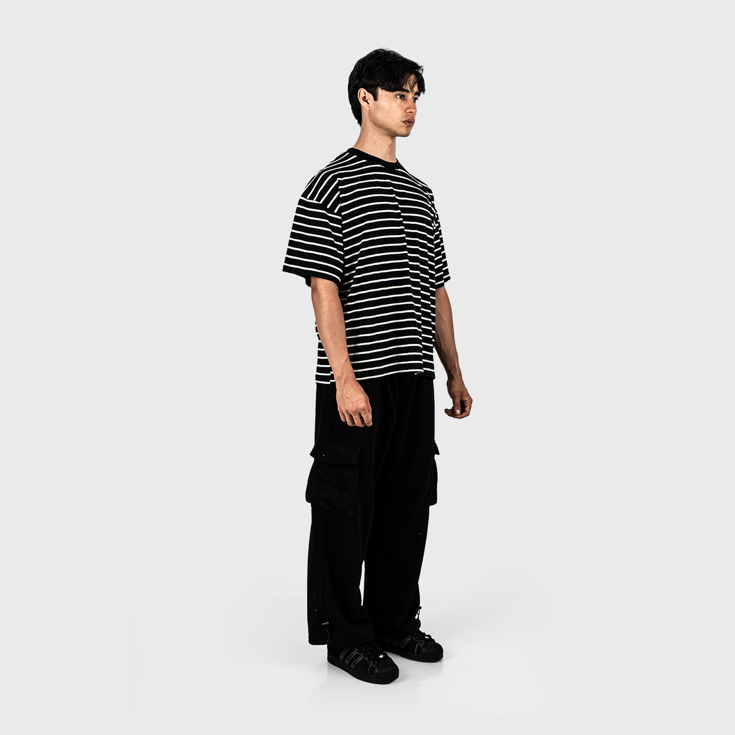RUNNET – STRIPED OVERSIZE TEE