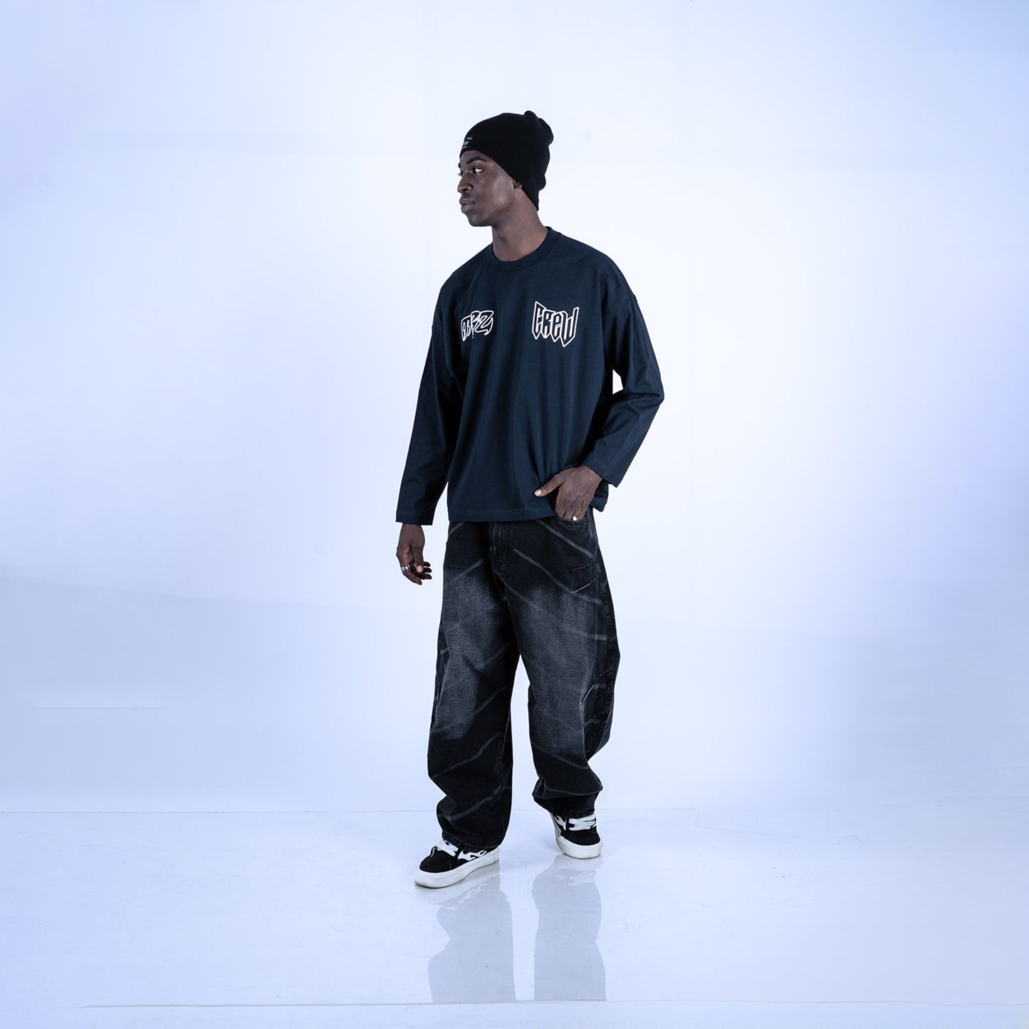 POLO MANGA LARGA GORGAN | AZUL