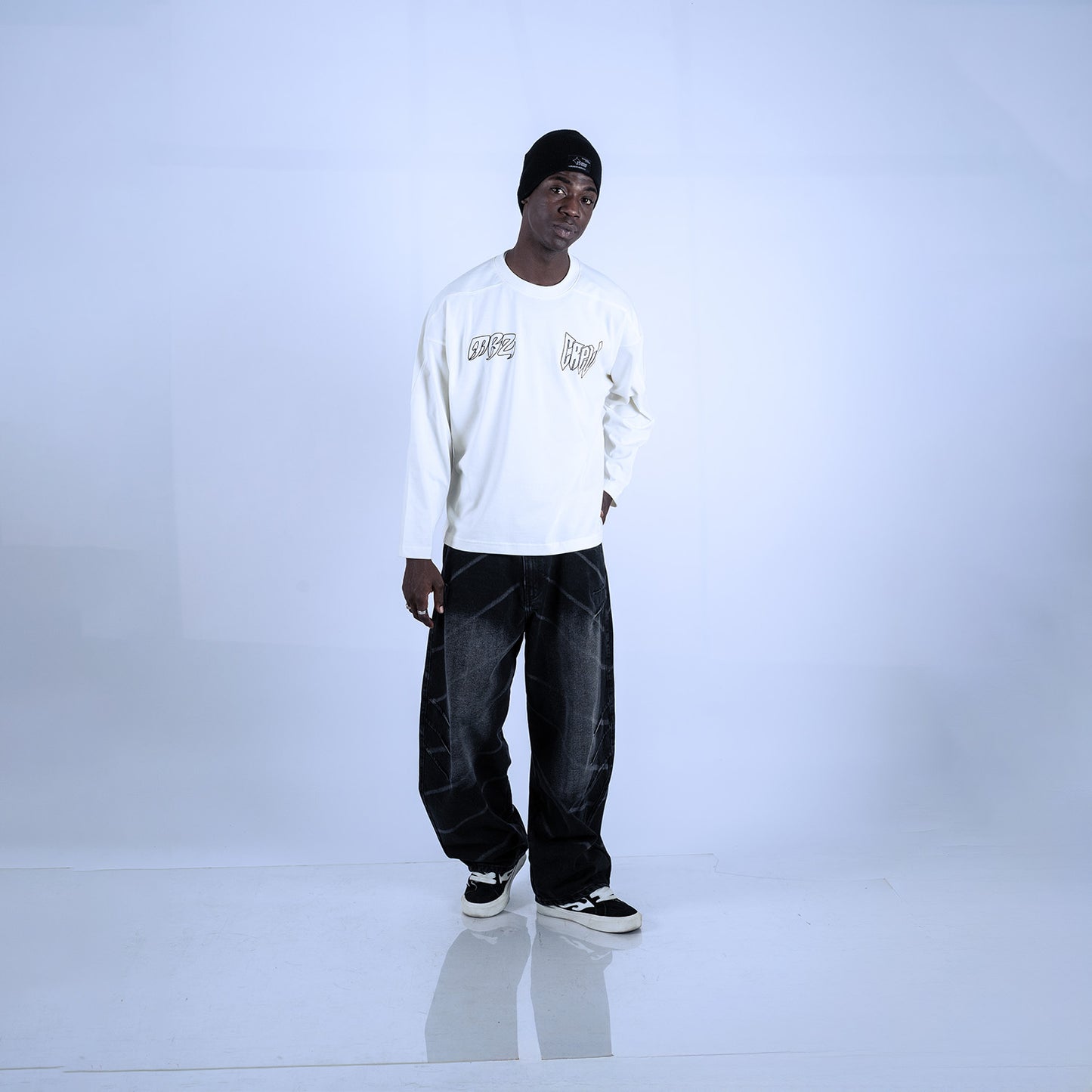 POLO MANGA LARGA GORGAN | BLANCO