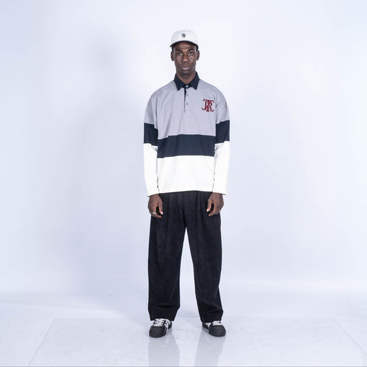 POLO CAMISERO BEAST | GRIS/BLANCO
