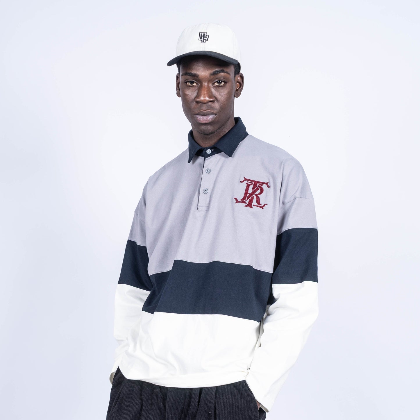 POLO CAMISERO BEAST | GRIS/BLANCO
