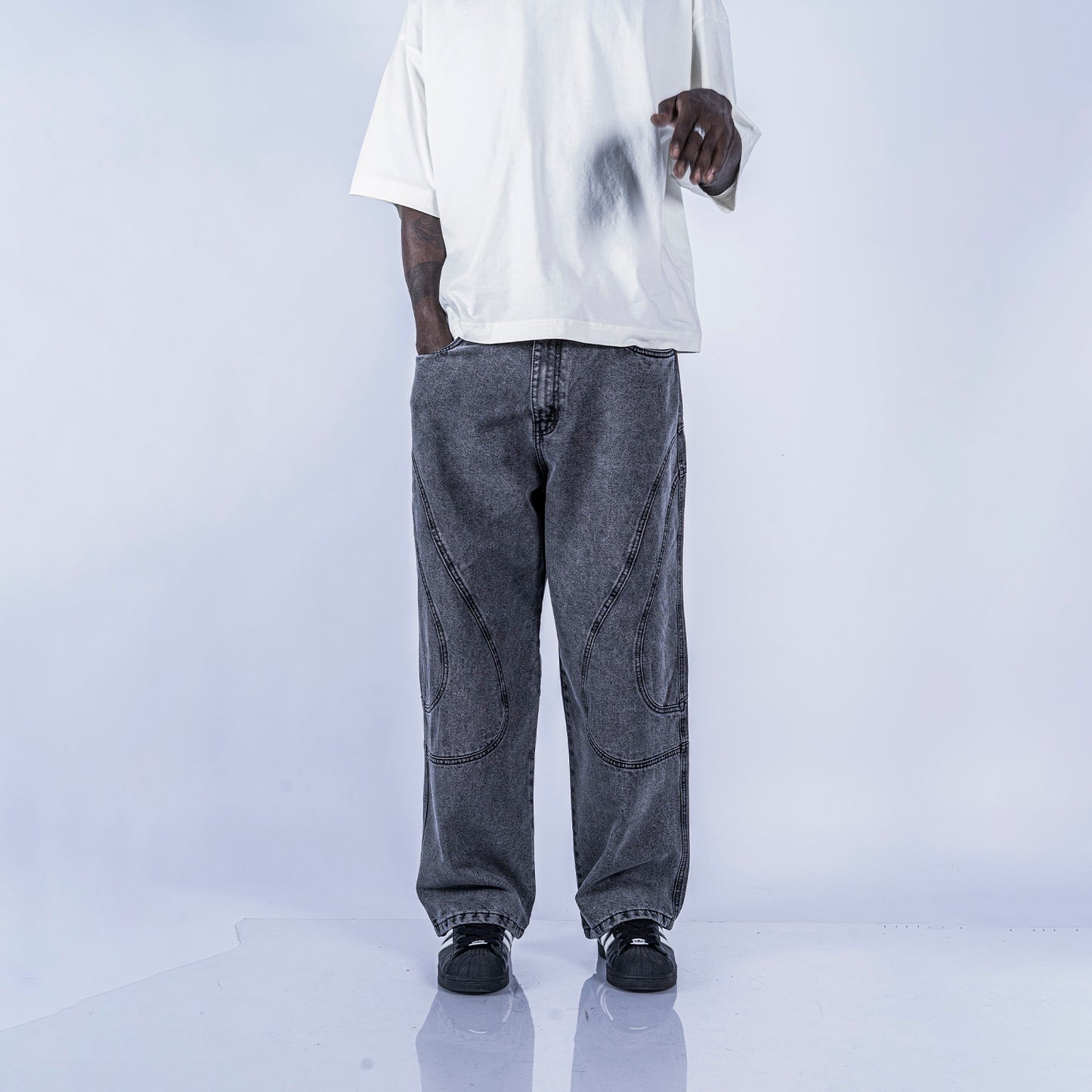 PANTALÓN DENIM DOOES | GRIS