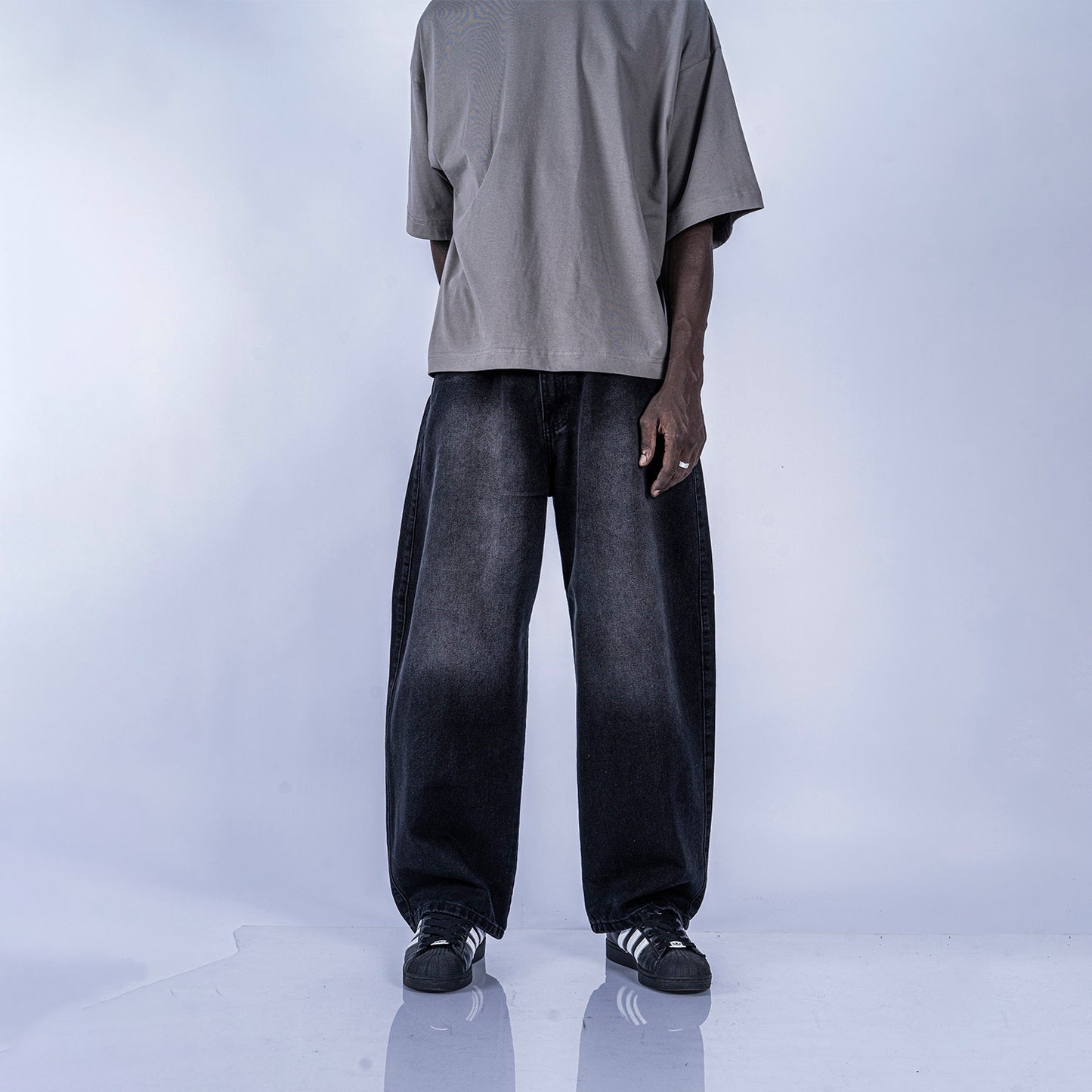 PANTALÓN DENIM LUCKY | NEGRO