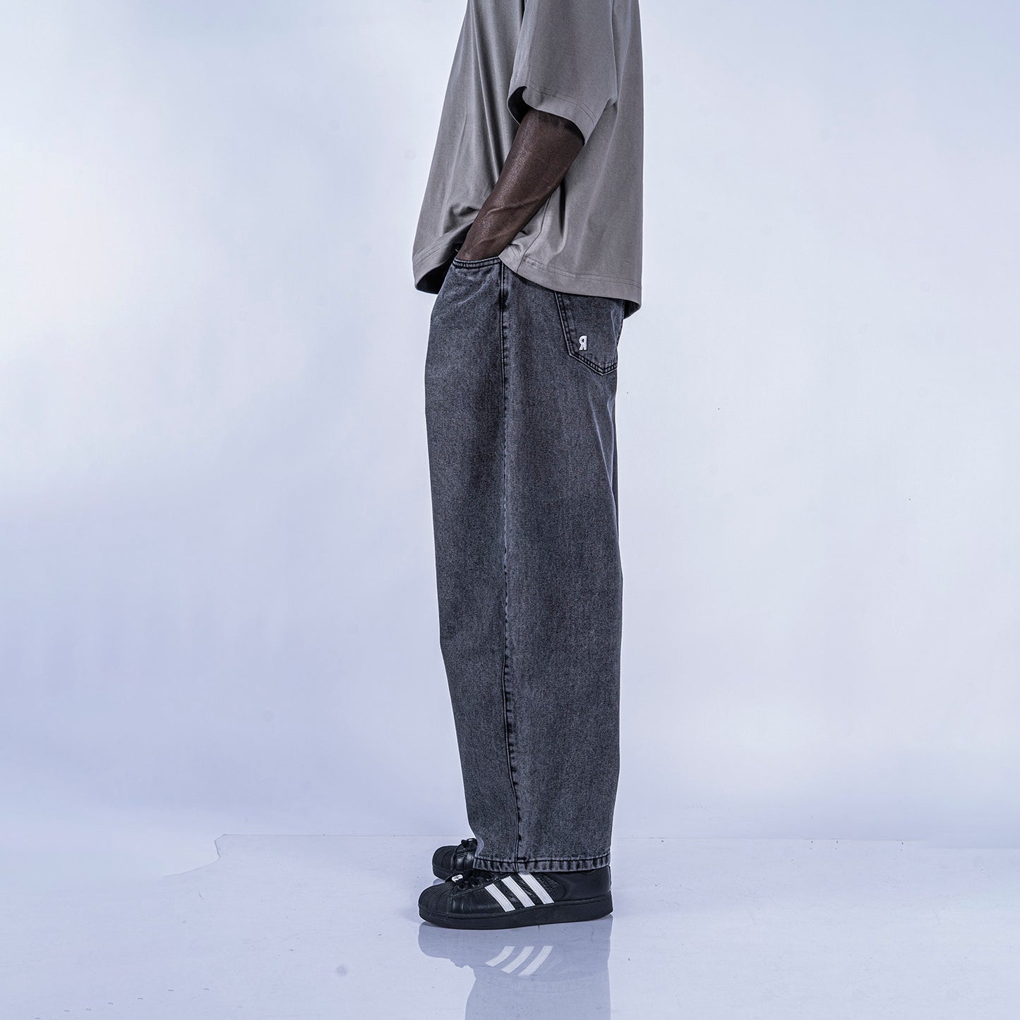 PANTALÓN DENIM LUCKY | GRIS