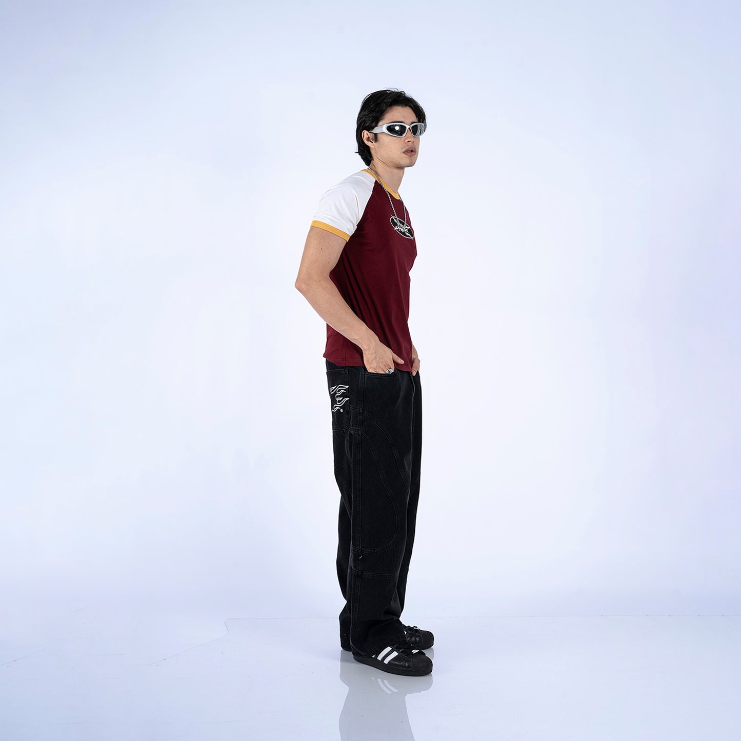 BABY TEE BEEL | VINO/AMARILLO