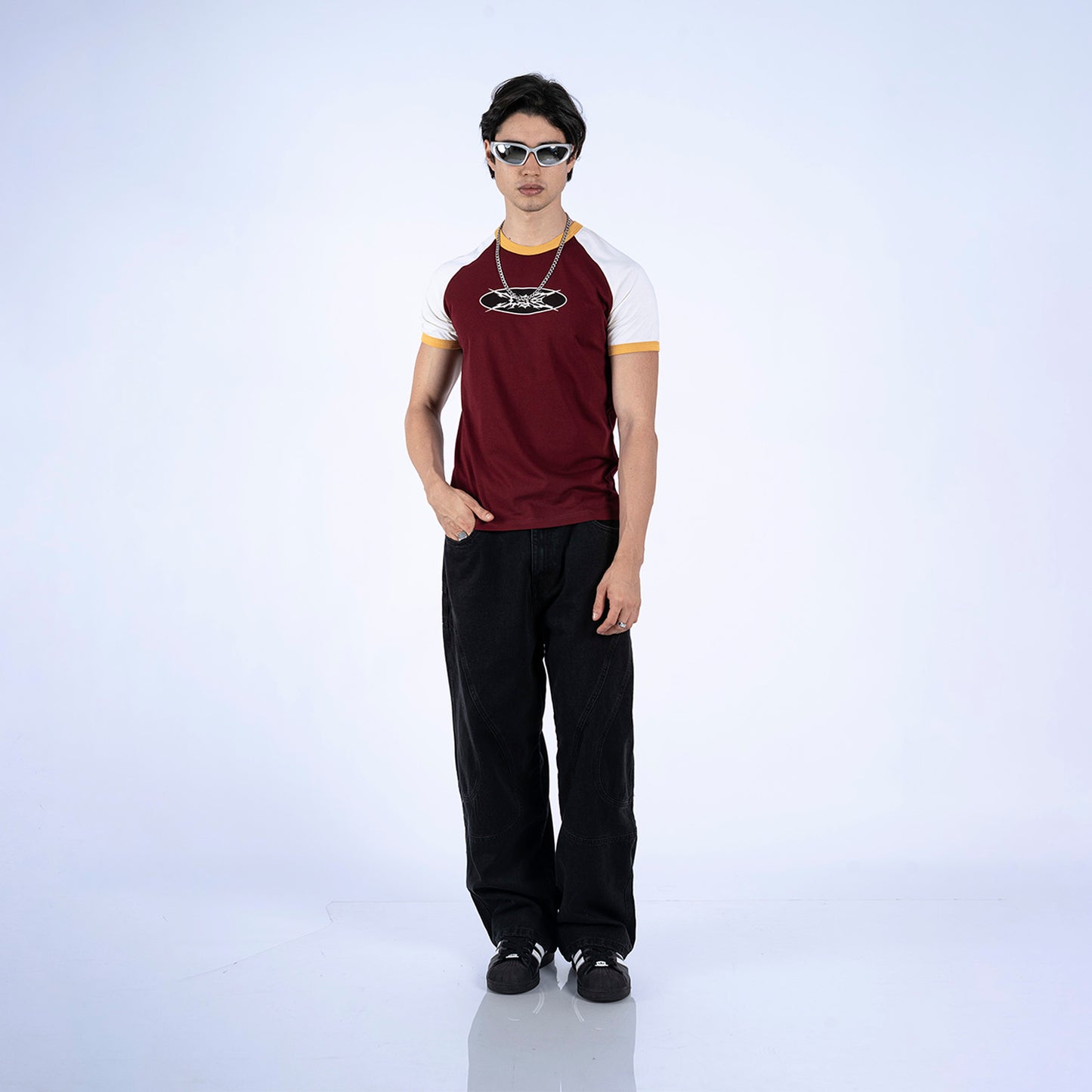 BABY TEE BEEL | VINO/AMARILLO