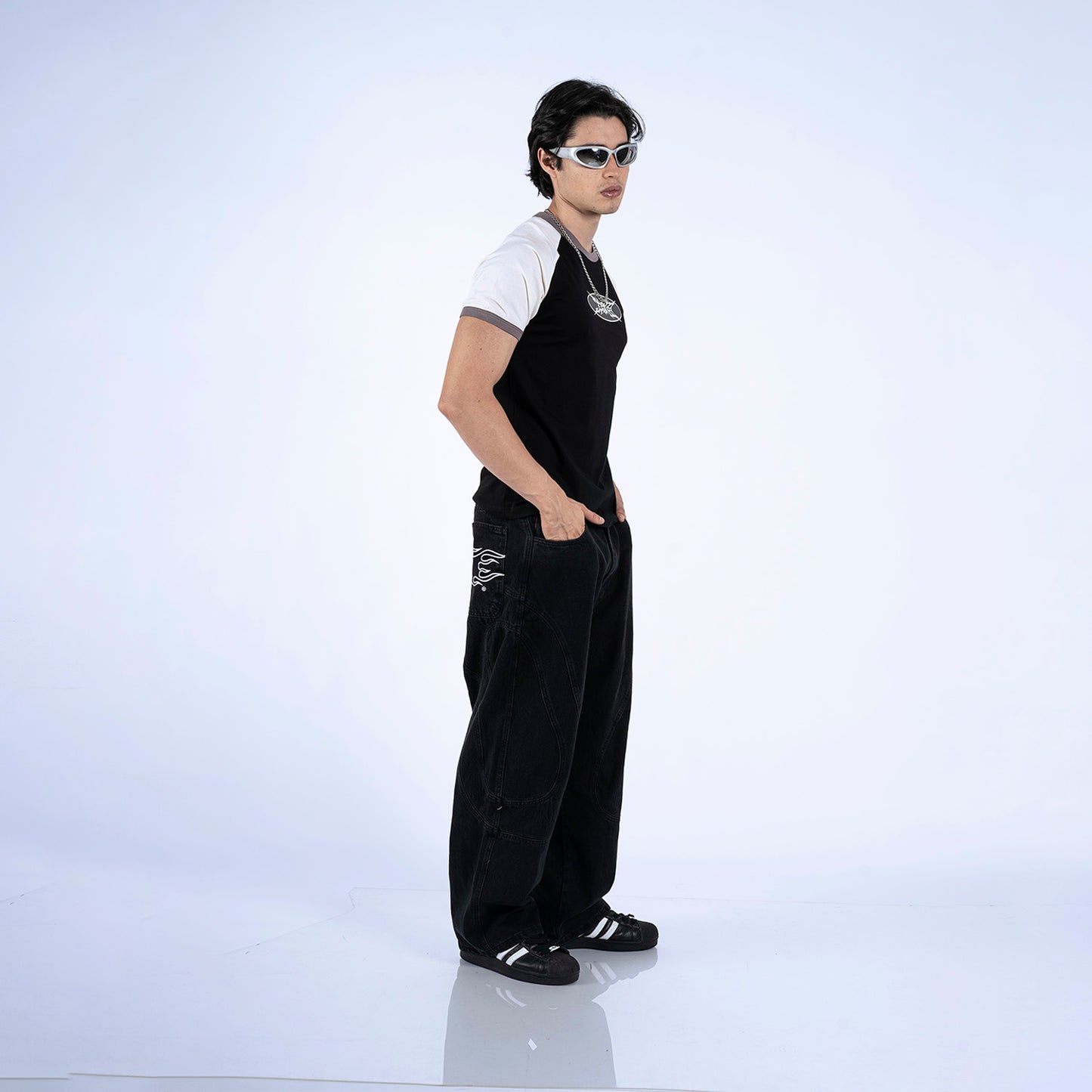 BABY TEE BEEL | NEGRO/GRIS