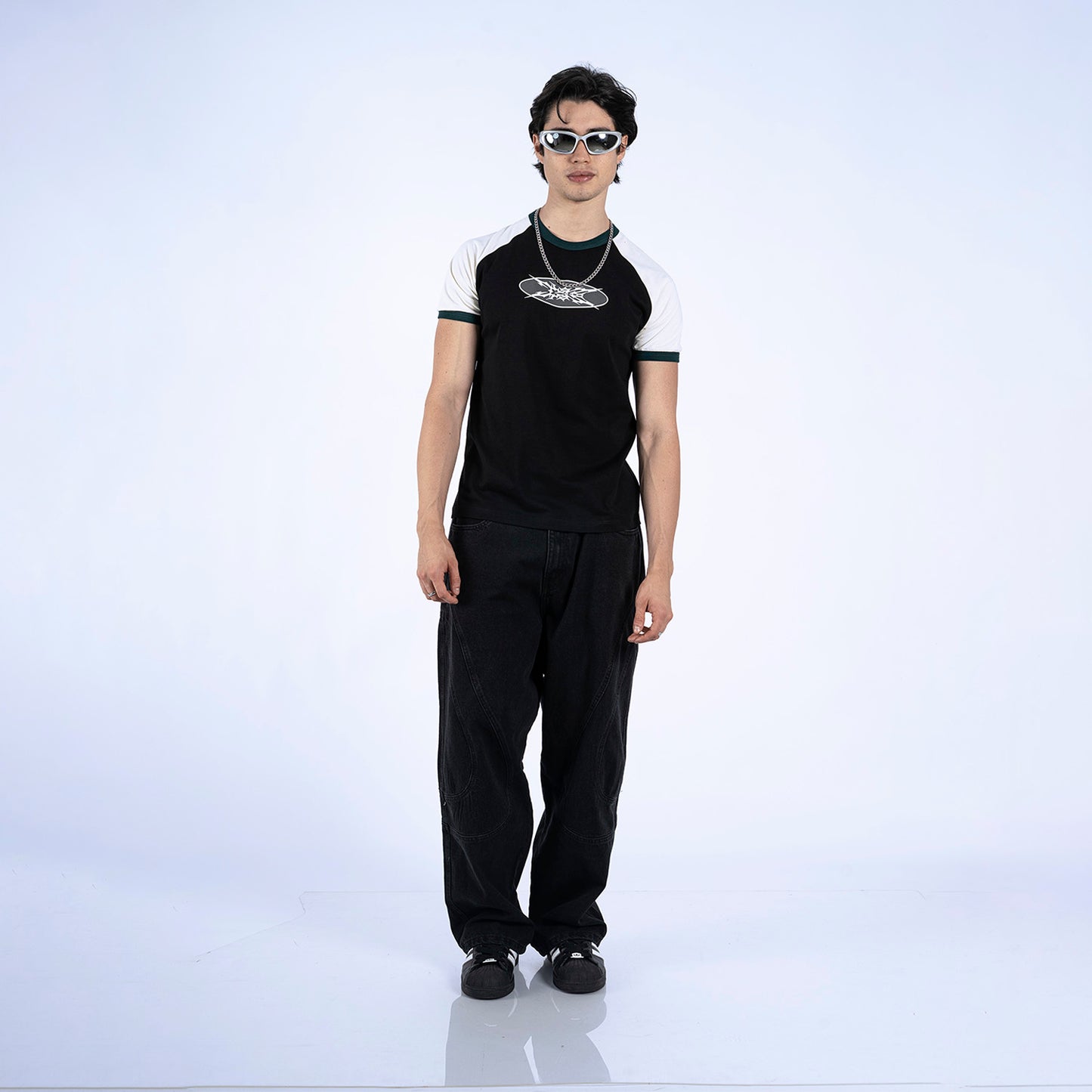 BABY TEE BEEL | NEGRO/VERDE