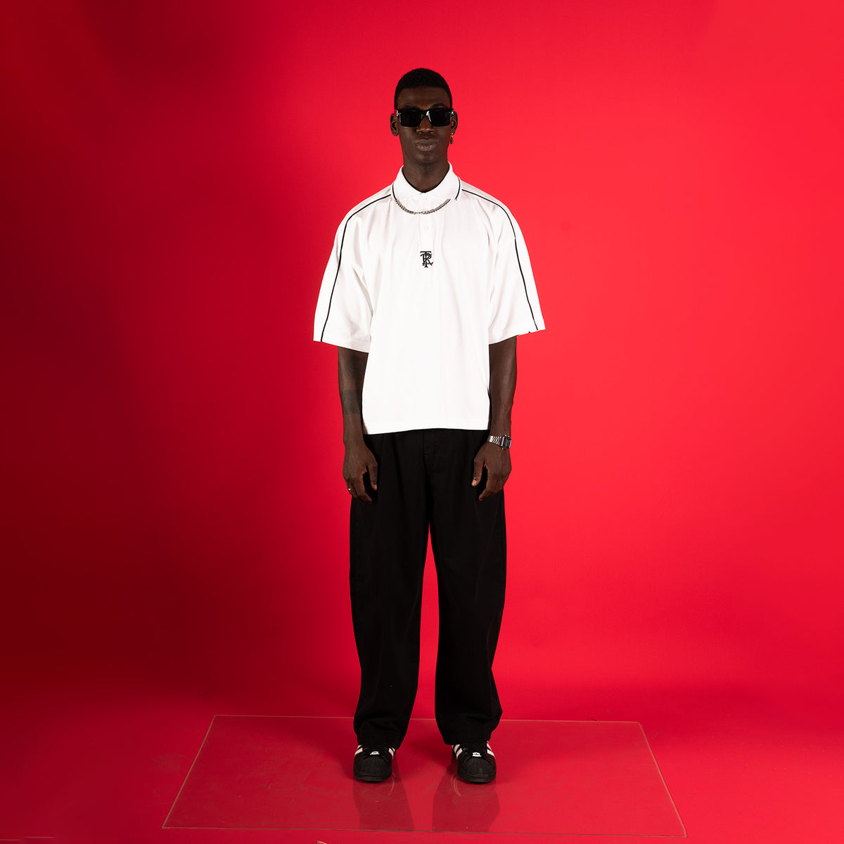 POLO BOXY FIT SANJI | BLANCO