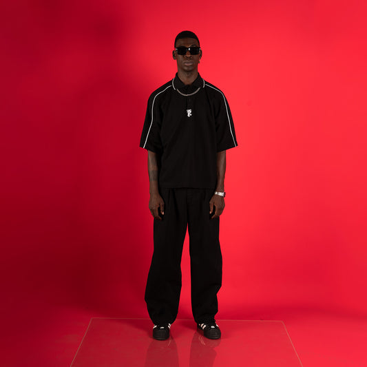 POLO BOXY FIT SANJI | NEGRO