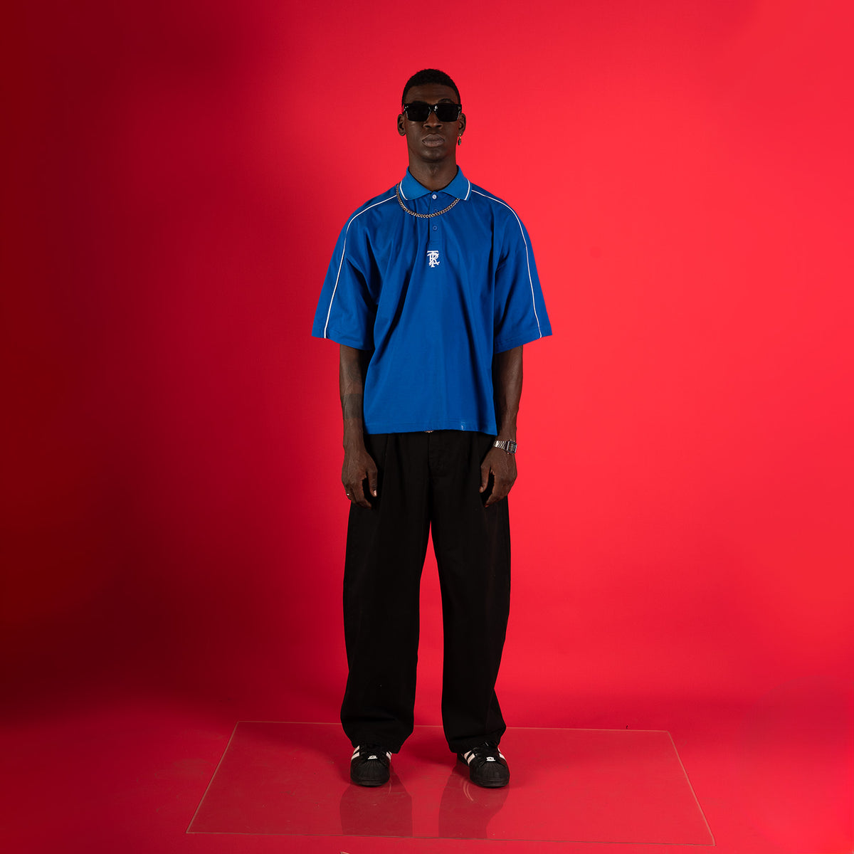 POLO BOXY FIT SANJI | AZUL