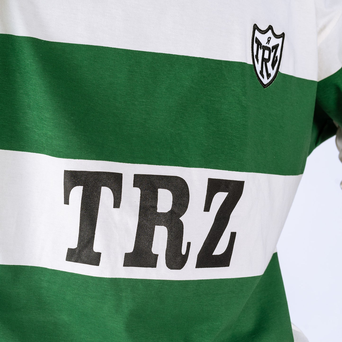 POLO MANGA LARGA MONY | BLANCO/VERDE
