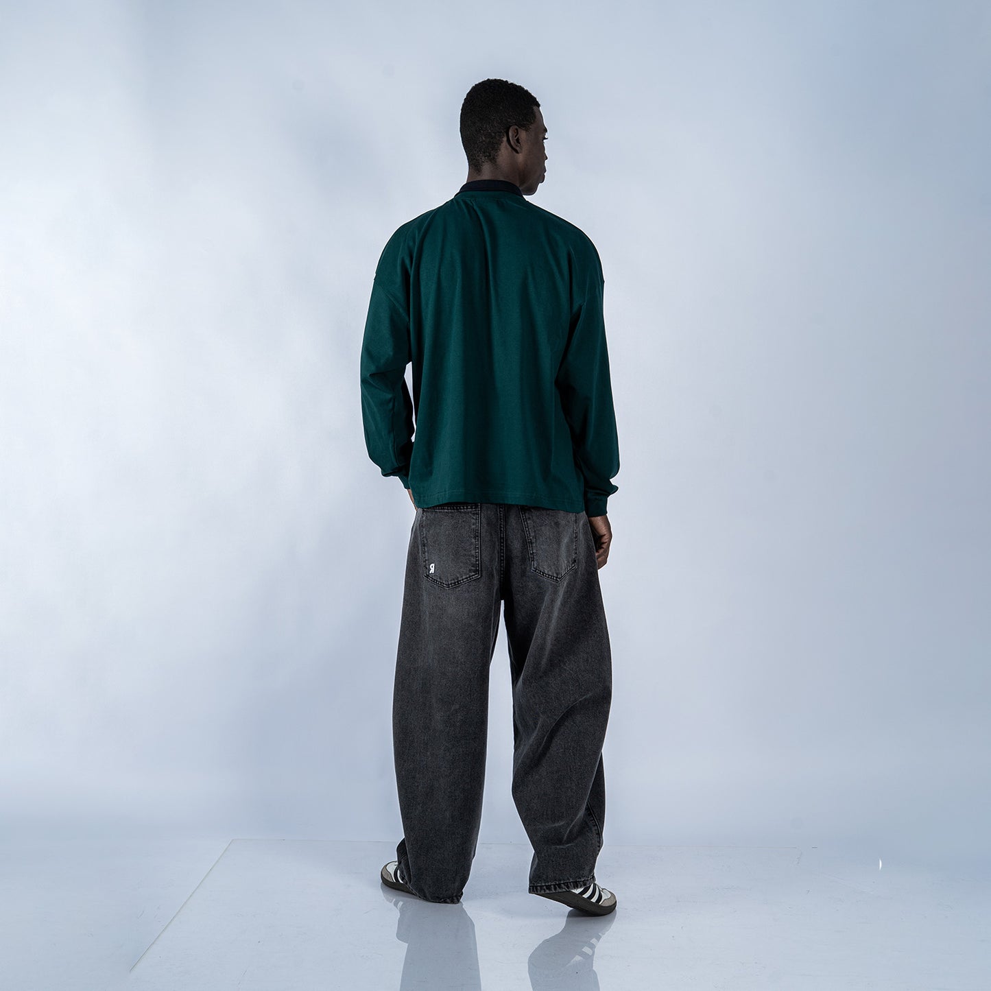 POLO CAMISERO BOXY FIT SAWA | VERDE