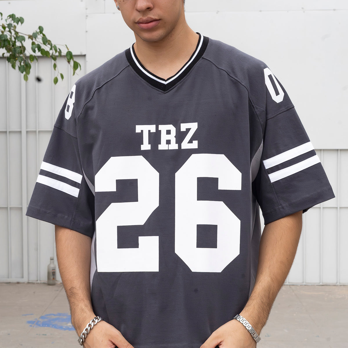 POLO JERSEY BOXY FIT | PHELPS PLOMO