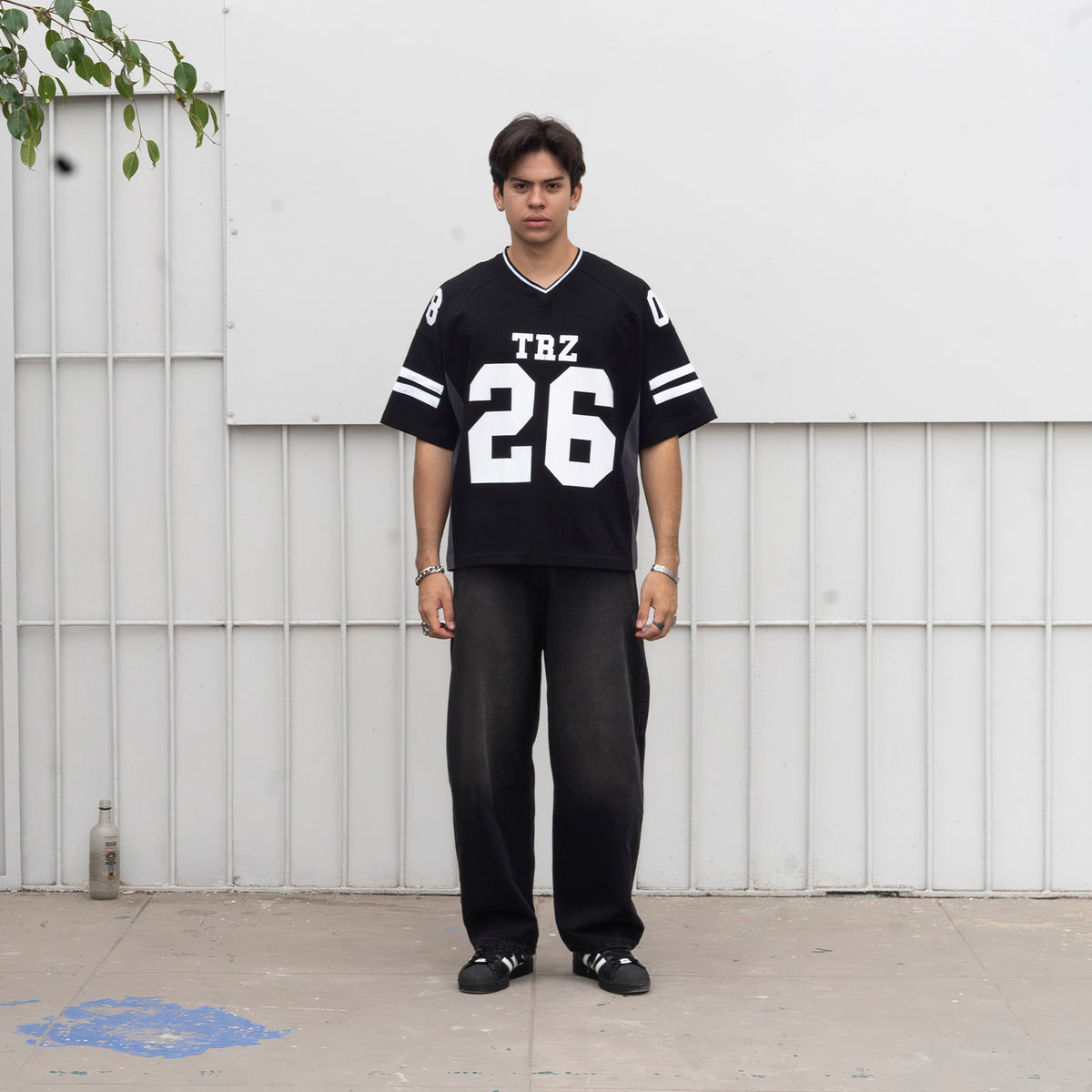 POLO JERSEY BOXY FIT | PHELPS NEGRO