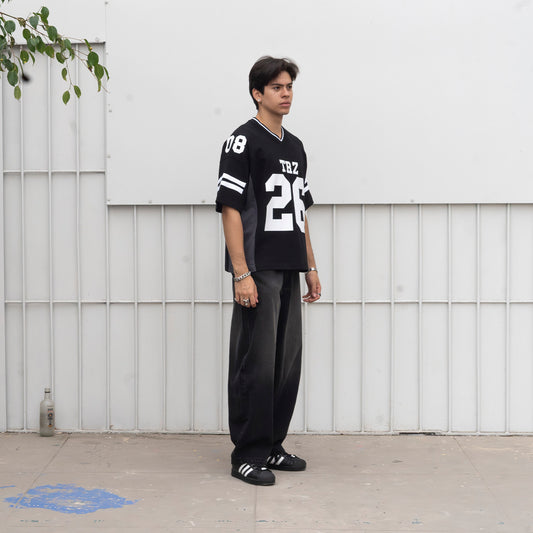 POLO JERSEY BOXY FIT | PHELPS NEGRO