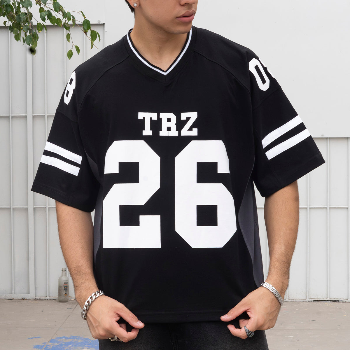 POLO JERSEY BOXY FIT | PHELPS NEGRO
