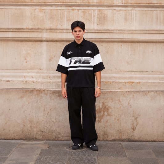 POLO RUGBY BOXY FIT | STORM NEGRO