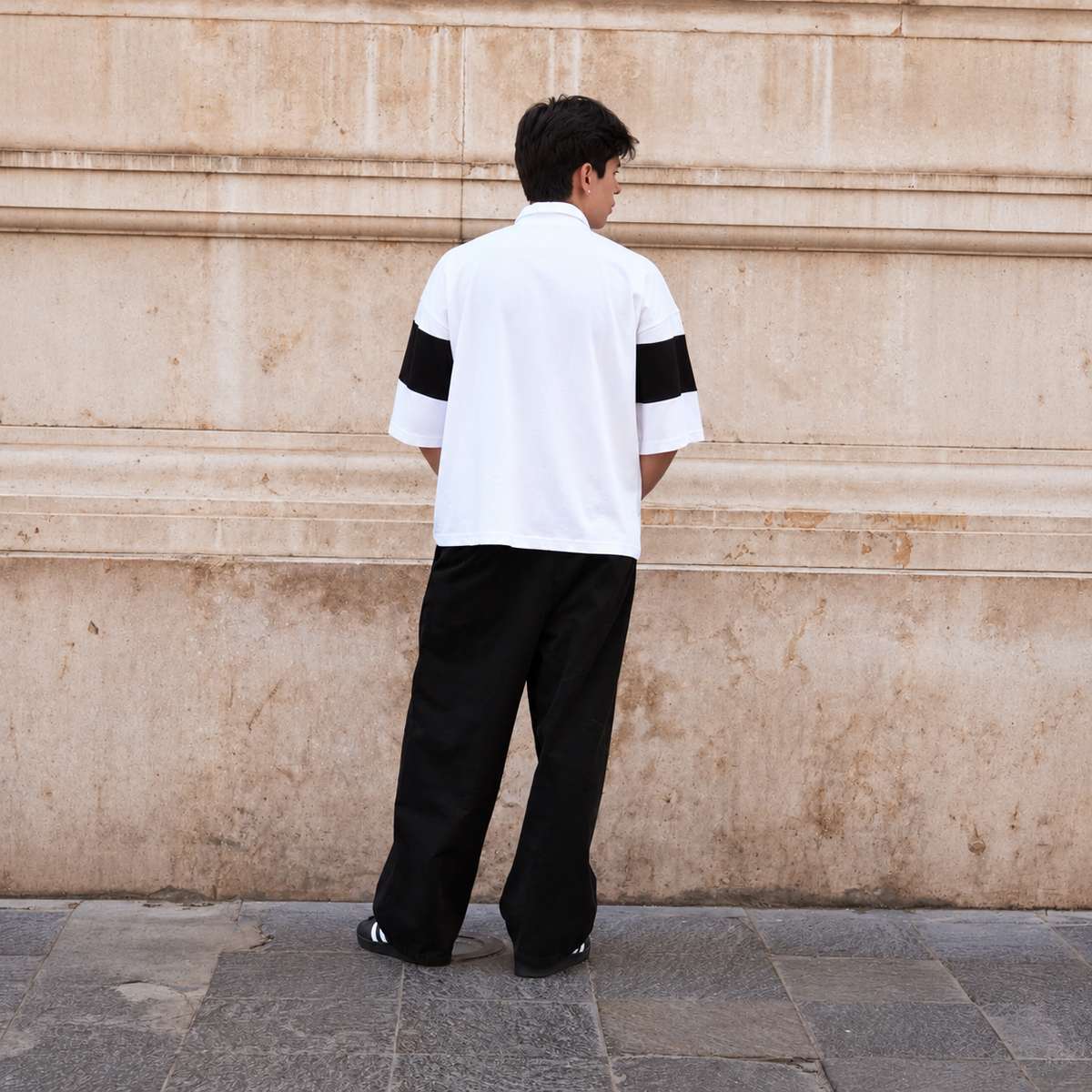 POLO RUGBY BOXY FIT | STORM BLANCO
