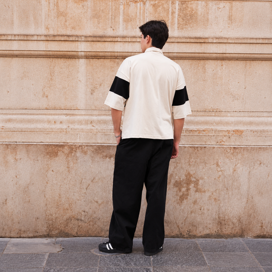 POLO RUGBY BOXY FIT | BEIGE