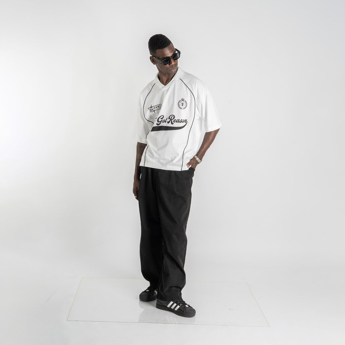 POLO CAMISERO BOXY FIT  ANT | BLANCO
