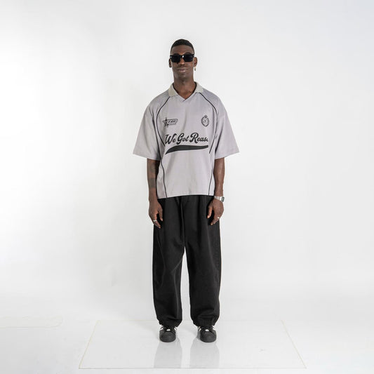 POLO CAMISERO BOXY FIT  ANT | PLATA