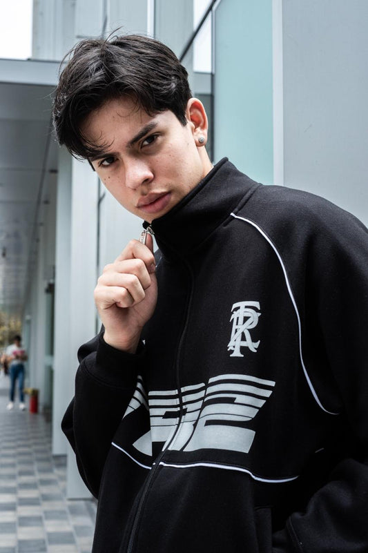 CHAQUETA BOXY FIT | DONKING NEGRO